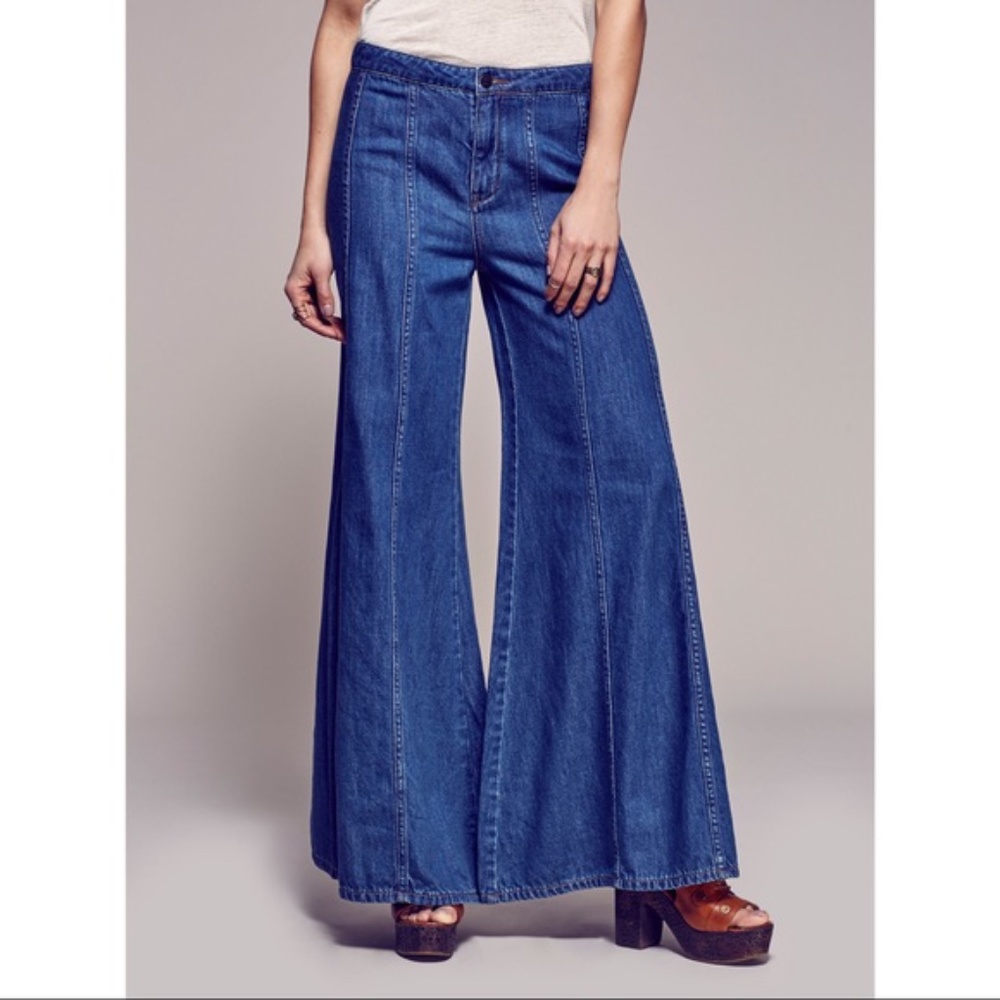 Free People Gilmore Wideleg Jeans